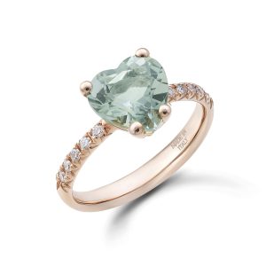 Anello Dezulian Gioielli Donna La Vie en Rose in Oro Prasiolite ACU09 PRASOLITE