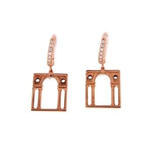 Orecchini Loving Palladio  Donna 3D in Argento Zircone ORR05 SERLIANA
