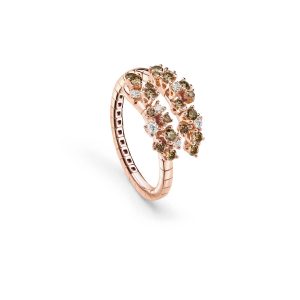 Anello Damiani Donna MIMOSA FLEXI in Oro rosa Diamante Brown 20100610