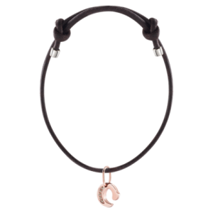 Bracciale Damiani Donna My First Lettere in Oro rosa Diamante Brown 20062614