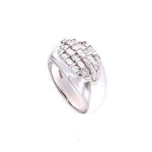 Anello Damiani Donna Bamboo in Oro bianco Diamante 20006776