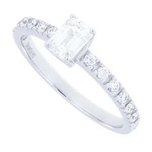 Anello Damiani Donna Veramore forma pavè in Oro bianco Diamante 81113990