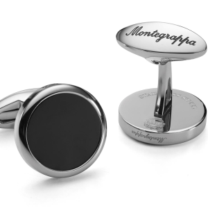 Gemelli Montegrappa Uomo Classico Monogram in Acciaio IDCCCLSB