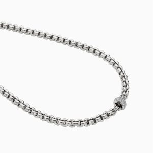 Collana Fope Donna Eka in Oro bianco Diamante 72110CX_PB_B_XBX_043