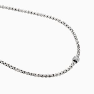 Collana Fope Donna Eka in Oro bianco Diamante 73001CX_PB_B_XBX_043