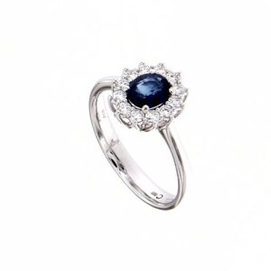 Anello Crivelli Donna ZAFFIRO in Oro Zaffiro 369-4802-6-5 ZF 0.76