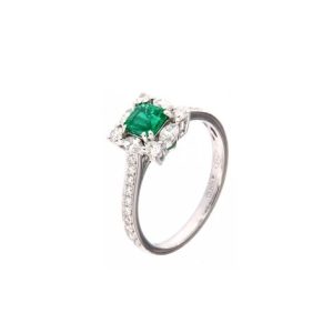 Anello Crivelli Donna SMERALDO in Oro Smeraldo 381-DR3438M SM 0.56