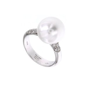 Anello Utopia Donna SIMPLY in Oro bianco Perla UFG303