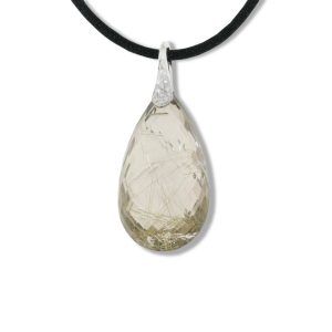 Collana Utopia STONES in Oro bianco Quarzo GPA121