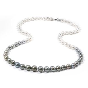 Collana Utopia Donna in Oro bianco Perla MSST10