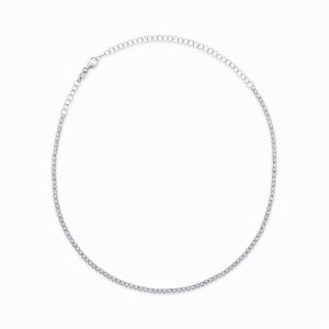 Collana Golay Donna in Oro bianco Diamante