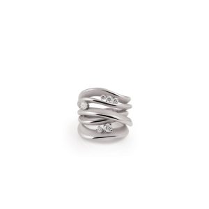 Anello Annamaria Cammilli Donna FIRENZE in Oro bianco Diamante FIRENICC19W