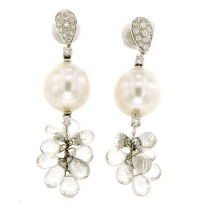 Orecchini Utopia Donna GALLERY in Oro bianco Perla GODA10