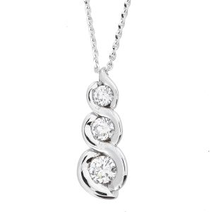 Collana Golay Donna Calla in Oro bianco Diamante GIM34TR01 0.25 F SI
