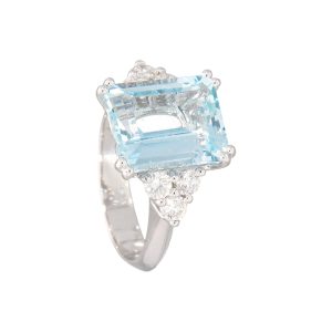 Anello Golay Donna ACQUAMARINA in Oro bianco Acquamarina ACLC059DIAQ5 ACQ 5.56