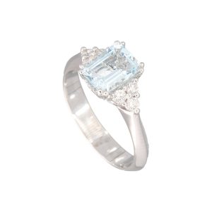 Anello Golay Donna ACQUAMARINA in Oro bianco Acquamarina ACL059DIAQ2 ACQ 1.25