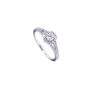 Anello Crivelli Donna Classic in Oro bianco Diamante 035-VR26736 0.67 G VS