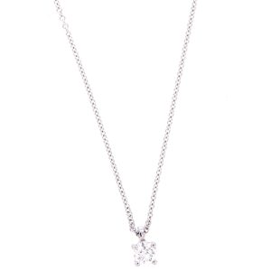 Collana Crivelli Donna PUNTO LUCE in Oro bianco Diamante 024-0481 0.70 G SI