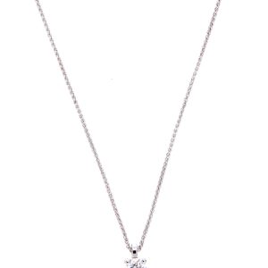Collana Crivelli Donna PUNTO LUCE in Oro bianco Diamante 024-0481 0.50 G SI
