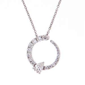 Collana Valentina Callegher Donna in Oro bianco Diamante 11176-S