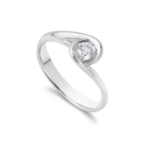 Anello Golay Donna Calla in Oro bianco AIM34 0.10 F SI
