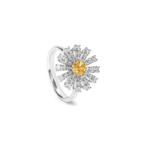 Anello Damiani Donna Margherita in Oro bianco Zaffiro giallo 20114825