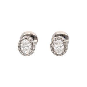 Orecchini Damiani Donna Minou Full Pavé form in Oro bianco Diamante 81106322