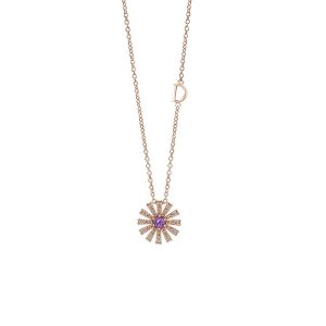 Collana Damiani Donna Margherita in Oro rosa Ametista 20106390