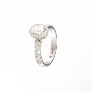 Anello Damiani Donna Minou Full Pavé form in Oro bianco Diamante 81106347