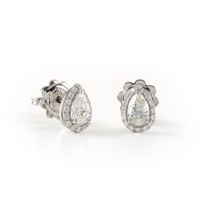 Orecchini Damiani Donna Minou Full Pavé form in Oro bianco Diamante 81106321