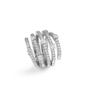 Anello Damiani Donna Notte Di San Lorenzo in Oro bianco Diamante 20085820