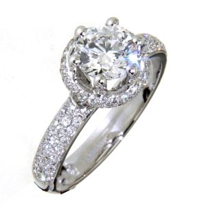 Anello Damiani Donna MINOU FULL PAVE' in Oro bianco Diamante 81079637