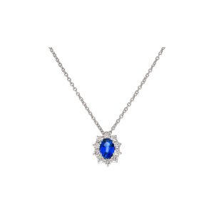 Collana Damiani Donna Gemme D in Oro bianco Zaffiro 20097358