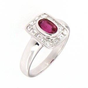 Anello Damiani Donna Classici Tradition in Oro bianco Rubino DCL02679