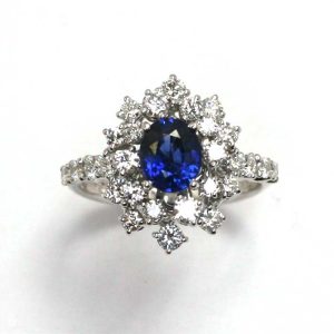 Anello Damiani Donna Mimosa in Oro bianco Zaffiro 81077403