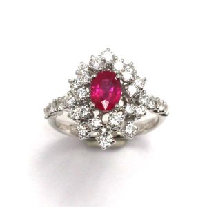 Anello Damiani Donna Mimosa in Oro bianco Rubino 81077402