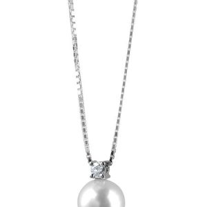 Collana Damiani Donna Le Perle in Oro bianco Perla 20012310