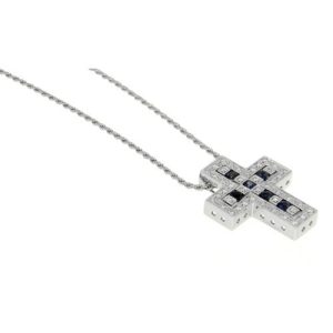 Collana Damiani Donna Belle Epoque in Oro bianco Zaffiro 20073461