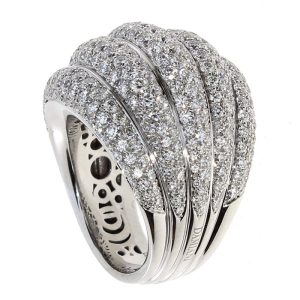 Anello Damiani Donna Spicchi Di Luna in Oro bianco Diamante 20077207
