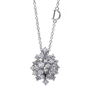 Collana Damiani Donna Mimosa in Oro bianco Diamante 20075402
