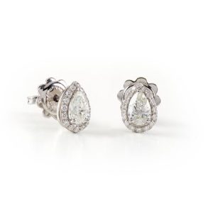 Orecchini Damiani Donna Minou Full Pavé form in Oro bianco Diamante 20091130