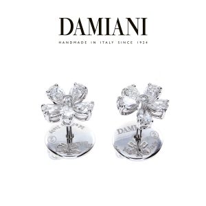 Orecchini Damiani Donna Fiorellino in Oro bianco Diamante 20075403