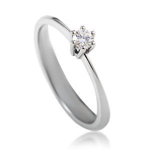 Damiani collezione Abete anello in Oro Bianco e Diamante 0.11 ct - 20011300