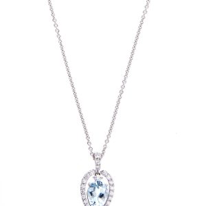 Collana Crivelli Donna Acquamarina in Oro bianco Acquamarina 372-3009