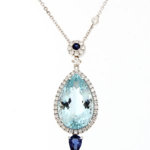 Collana Crivelli Donna in Oro bianco Acquamarina 372-2347