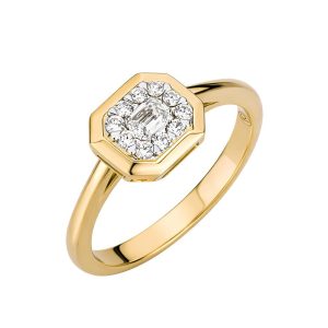 Anello Valentina Callegher Donna in Oro giallo Diamante 12772/1*SOG