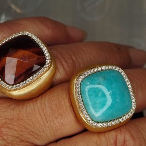 Anello Misis Donna Tiger Eye in Argento