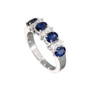 Anello Crivelli Donna ZAFFIRO in Oro bianco Zaffiro 230-338-248 ZF