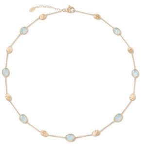 Collana Marco Bicego Donna Siviglia in Oro giallo Acquamarina CB1874-E-AQ01