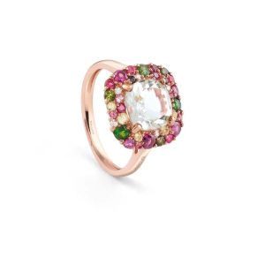 Anello Salvini Donna Bon Bon in Oro rosa Prasiolite 20108302